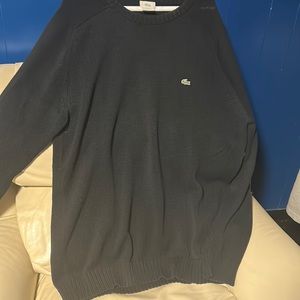Lacoste Black Vintage Knit Sweater
